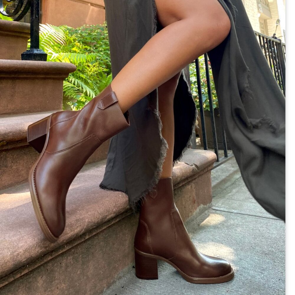 SORRY, SOLD -- Vince Camuto Zanilla Black Leather Boot - NWOB